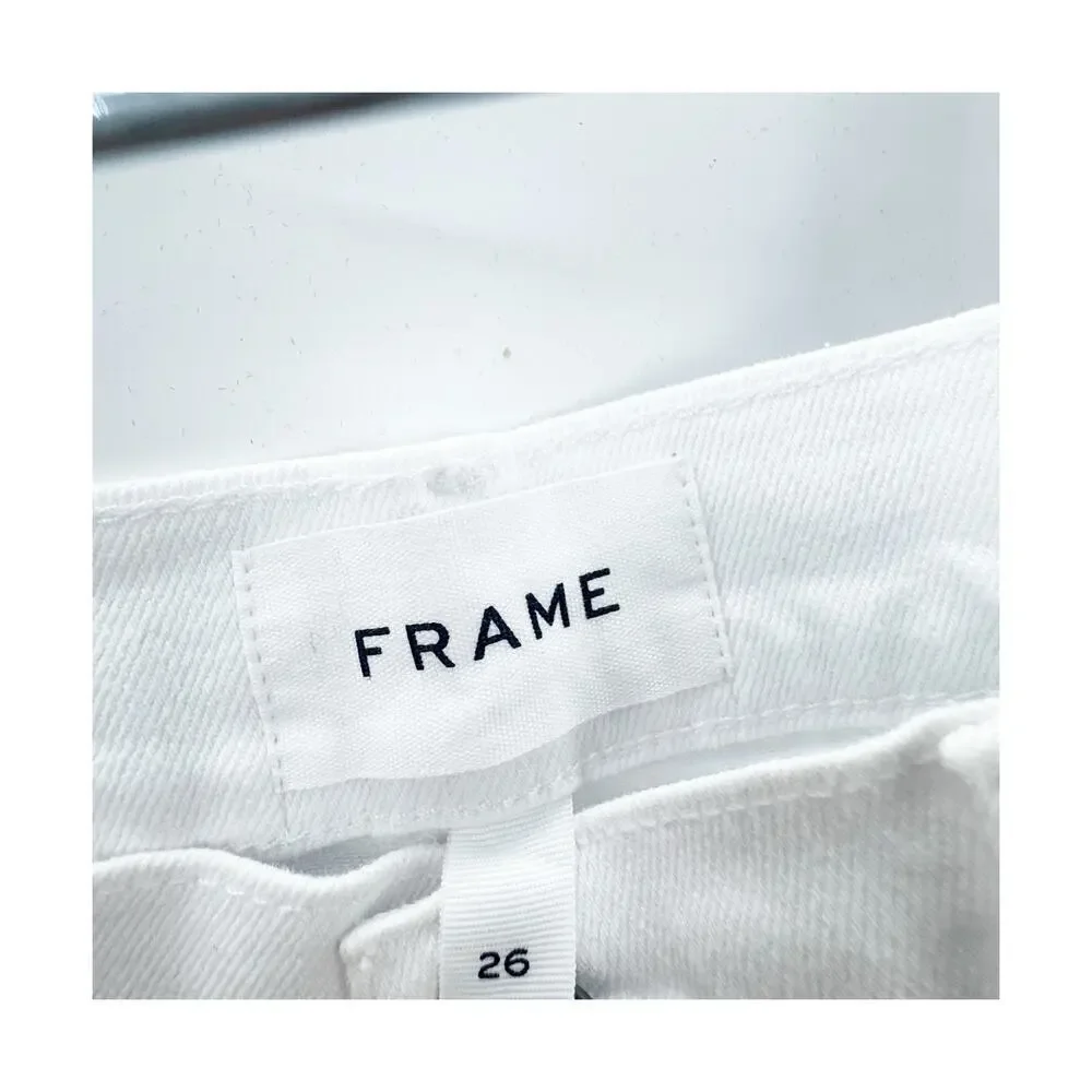 FRAME Women's Blanc Le Vintage Bermuda Shorts Size 26 NWT